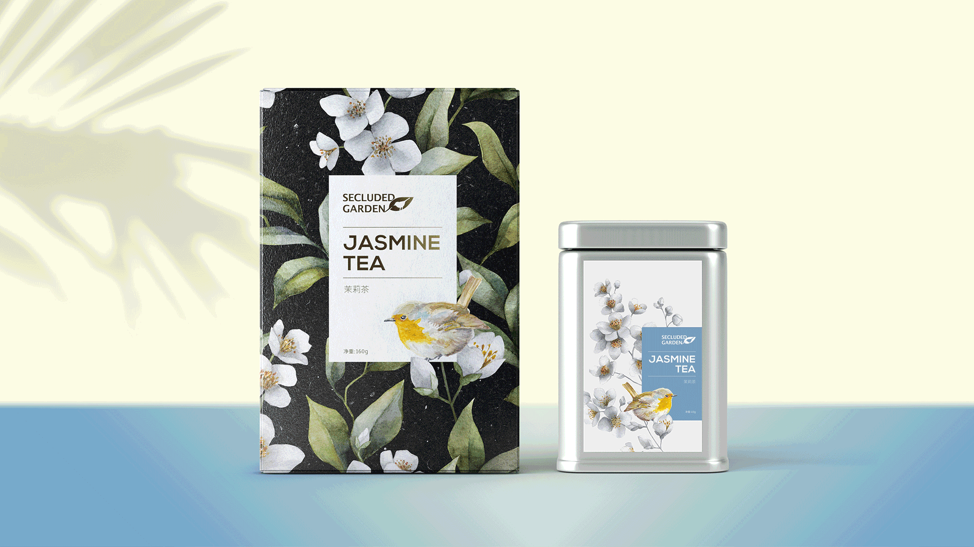 Secluded Garden，花茶包裝設計